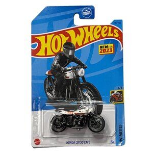 Honda CB750 Cafe Hot Wheels Moto Series 2021 1:64 Diecast Black White